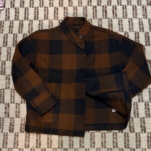 Banana Republic Dark Brown and Black Jacket